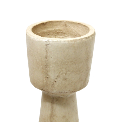 Świecznik gliniany betonowy Japandi 33cm